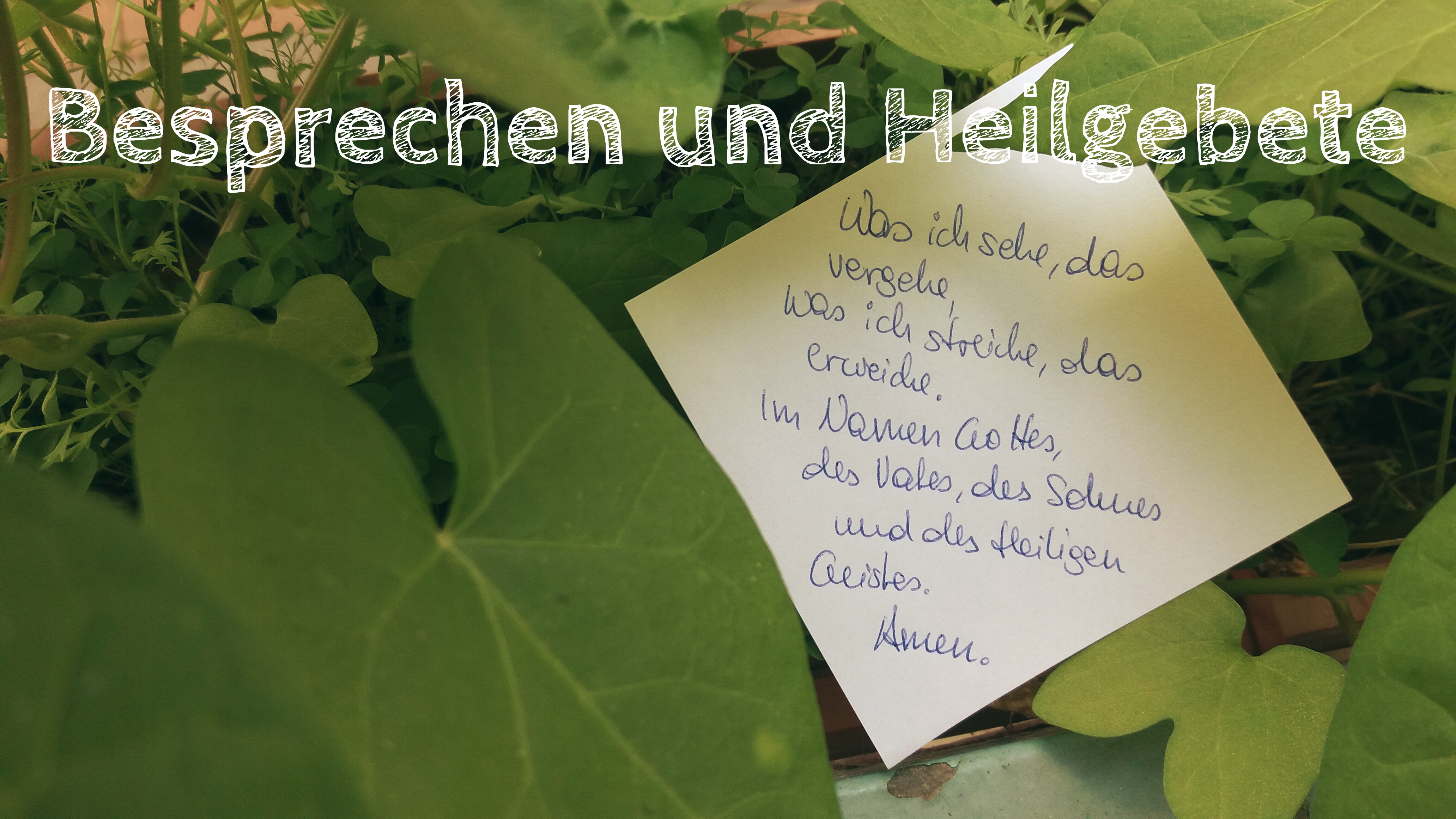 Besprechen und Heilgebete